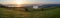 Bakota spring sunrise panorama (Ukraine)