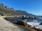 On the Bakoven beach in sunny day, Cape Town, South Africa