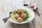 Bakso, indonesian meatball soup with noodles