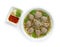 Bakso Meatballs with Soup Served Chili Sauce Indonesia Food Style Popular Street Food