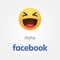 Baku, Azerbaijan - April 23, 2019: Facebook new like button. Emoji