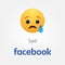 Baku, Azerbaijan - April 23, 2019: Facebook new like button. Emoji