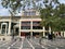 Baku, Azerbaijan, September, 10, 2019. People walking near McDonald`s restaurant on Fountain square in early autumn