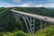 The Bakunagua Bridge is one of Cuba`s attractions. The bridge`s altitude is 110 meters, and its length is 103 meters.