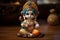 Bal Krishna Laddu Gopal beautiful Cloths and Jewelry Krishna Janmashtami. Generative Ai