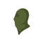 Balaclava for disguise. Protective mask of military and a robber. Soldier Head flat icon