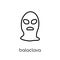 Balaclava icon. Trendy modern flat linear vector Balaclava icon