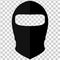 Balaclava in style of flat on a transparent background, vector