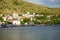 Balaklava Bay with buildings and yachts on the background of the mountains