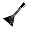 Balalaika icon, vector illustration, black sign on isolated background