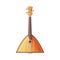 Balalaika Traditional Russian String Musical Instrument Flat Style Vector Illustration on White Background