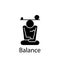 balance, concentration, meditation, mind, mindfulness icon. Element of Peace and humanrights icon. Premium quality graphic design
