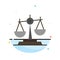 Balance, Court, Judge, Justice, Law, Legal, Scale, Scales Abstract Flat Color Icon Template