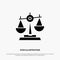 Balance, Court, Judge, Justice, Law, Legal, Scale, Scales solid Glyph Icon vector