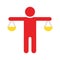 Balance, equal opportunities Vector Icon which can easily modify