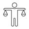 Balance, equal opportunities Vector Icon which can easily modify