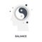Balance icon concept