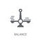 Balance icon. Trendy Balance logo concept on white background fr