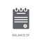 Balance of payments icon. Trendy Balance of payments logo concept on white background from business collection