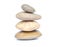 Balance pebble Stones onwhite background, Spa ideas con