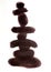 Balance of people standing in a pyramid, different stones stacked on top of each other for balance in an abstract style