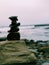 Balance rocks trial markers at Rock beach