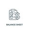 Balance Sheet icon. Monochrome simple Accounting icon for templates, web design and infographics