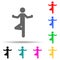 Balance,yoga multi color style icon. Simple glyph, flat  of yoga icons for ui and ux, website or mobile application