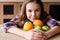 Balanced child nutrition fruit wellness orange