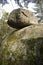 Balanced Rock on Ragged Mountain in Andover, New Hampshire