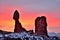 Balanced Rock at Sunrise, Arches National Park.