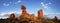 Balanced Rock at Sunset - Panorama