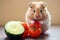 Balanced rodent nutrition: hamster\\\'s veggie delight