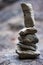 Balanced stones in Masca walk in Tenerife, Canary Islands.