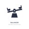 balancer icon on white background. Simple element illustration from General concept