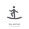 Balancing icon. Trendy Balancing logo concept on white background from Activity and Hobbies collection