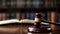 Balancing Justice: Gavel and Legal Books