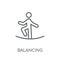 Balancing linear icon. Modern outline Balancing logo concept on