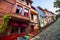 BALAT. Colorful houses in old city Balat. Istanbul.