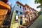 BALAT. Colorful houses in old city Balat. Istanbul.