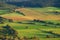 Balaton Highlands landscape. View from Csobanc at the sunset time, Hungary