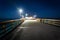 The Balboa Pier at night