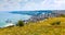 Balchik town cityscape, coast of Black Sea, Bulgaria