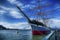 Balclutha square rigged ship  anchored at Hyde Street pier