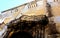 Balconies of period buildings in a historic center