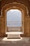 Balcony, architectural detail of Amber Fort in Jaipur