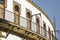 Balcony of the bullring of Almendralejo, southwest of Spain