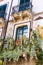 Balcony with decoration of house in Taormina