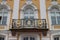 Balcony on facade of Peterhof palace, Saint Petersburg