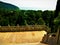 Balcony, forest, mountains and sea in China